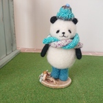 羊毛フェルト  ブーツパンダさん🐼