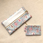 SALE！ファスナータイプマスクポーチ&ミニミニフラットポーチセット