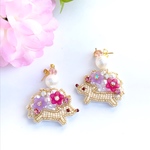 華やかハリネズミ★ピアス