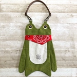 カエルさんのスマホポーチ＊あか