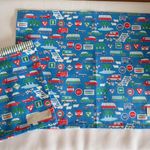 小学校給食セット　巾着　ランチョンマット　車