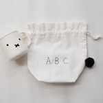 コップ袋 （白 ABC）