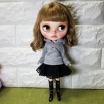 ブライス☆アウトフィット☆プリーツスカートコーデ