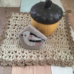 シマエナガちゃんの刺繍ブローチ