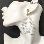 No.318🎗送料無料 パールシャワーイヤリング 