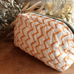 hand print quilting pouch / no2