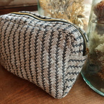 machine print quilting pouch / no2