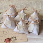 さくら様専用＊White Linen*ラベンダーサシェ*アンティーク リネン*手刺繍レース
