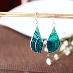 揺らめくカラフルピアス blue green ステンドグラス