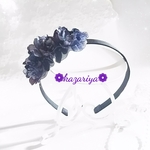 *＊Kazariya*＊Blueantique。。*シックなお色合わせのオリジナルフラワーカチューシャ。。*＊