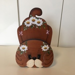 トールペイント  犬 置物