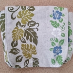 〒送料無料・ハンポケ：ハワイアン・ブルー×ブラウン