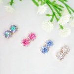 シンプルなスワロフスキーピアス／イヤリング
