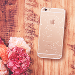 シンプルな星座のクリアiPhoneケース【受注生産】