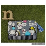 受注制作★再入荷★36★ファニーフェイス柄★蛇腹カードケース★母子手帳ケース★お薬手帳★通帳★カスタマイズ