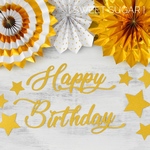 Happy  Birthday  レターバナー