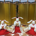 【限定販売】うさぎ雛の三人官女セット＊お雛様、雛人形