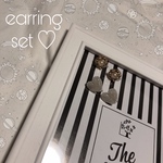 earring set ♡ heartᵃⁿᵈPerl