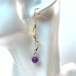 アメジスト ピアス / 天然石 ピアス