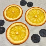 押しフルーツ  押しオレンジとブルーベリー