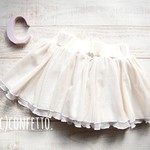 【90】ふんわりチュチュキュロット*生成り