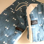 ★Thanks Sale★ループ付きガーゼタオル■くるま×デニム*入園準備