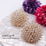 volume pearl cabochon＊大ぶり ピアス