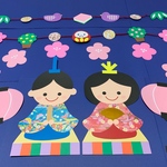 壁面 〝ひな祭り〟