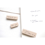＊再販＊ 消しゴムはんこ k's font 3個セット A