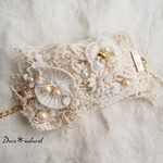 レースモチーフ刺繍ブレスレット＊