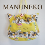 受注生産 猫耳巾着袋★なみまぬねこ
