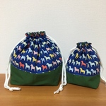 お馬さん☆お弁当袋とコップ袋セット