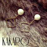 Cotton pearl × square pierce (NO.1553)