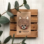 《nachugoさま専用》ビーズ刺繍・動物ブローチ（チワックス）