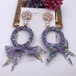 春春の新作デー2019⭐️scarf ring＊pearl bijou ピアス/イヤリング