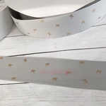 ホイルリボン柄のリボン🎀SHELL GREY