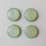 デッドストック  25mm ラメ カボション   グリーン