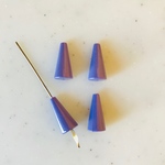 Vintage Lilac Purple Corn Drop Beads