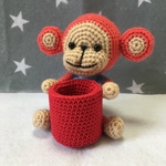 ピンクのさるくんとハンコ置き場