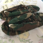 布草履 迷彩 25cm