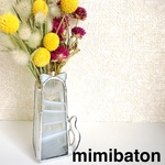 【新作】 mimibaton ステンドグラス♡ねこちゃんの花瓶