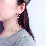 メタルring スタイリッシュピアス/ノンホールピアス