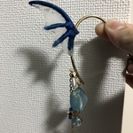 竜の翼と魔力鉱石のイヤーフック vol.1