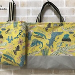 【入園入学】レッスンバッグ・上履き入れの２点セット（ハチュウ類）