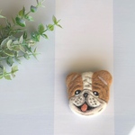 ブルドッグのブローチ