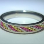 組紐のリング　10号　品番SA013