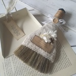 ＊♡miniほうき＆ちりとりのセット♡（洋書つき）＊
