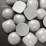 6pcs light gray cabochon 2type