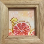 ミニ原画「甘酸っぱい」