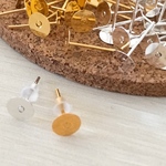【100個】平皿ピアス(丸皿ピアス)